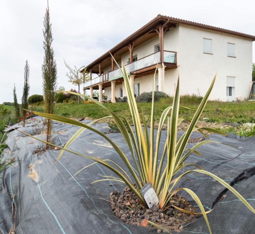 La Découverte, Jacuzzi, Sauna, et Terrasse avec vue sur lac à la campagne entre Toulouse et Auch Villa Catonvielle Exterior foto